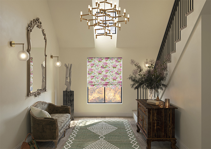 Bouquet Velvet, Wild Rose - Motorised Roman Blind - Image 8